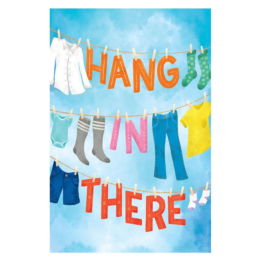 Pictura Hang In There encouragement card from the Everyday Cards collection, featuring uplifting message and colorful design.
